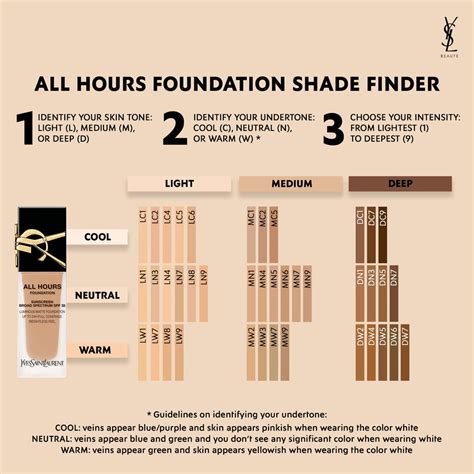 ysl foundation all hours colour match|YSL foundation colour chart.